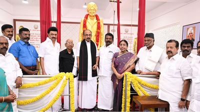 Stalin unveils statue of Iyothee Thass Pandithar in Chennai