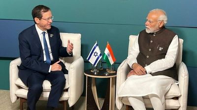 PM meets Israel President, calls for durable resolution of Palestine issue