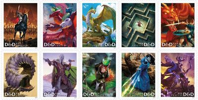 U.S. Postal Service will issue Dungeons & Dragons stamps next year