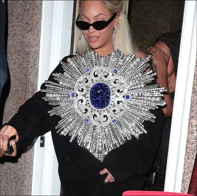 Beyoncé Is a Literal Jewel in an Extravagant Balmain Mini in London