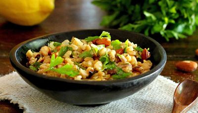 This bright, earthy farro pilaf is easy to make from scratch