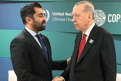 Scotland's first refugee councillor 'disgusted' by FM shaking hands with Erdogan