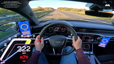 This 1000-HP Audi RS7's 200 MPH Autobahn Run Seemingly Warps Time