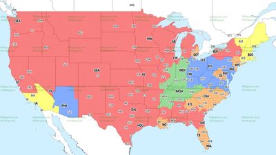 NFL Week 13 TV broadcast maps