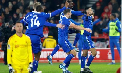 McNeil’s superb strike gives defiant Everton vital win at Nottingham Forest
