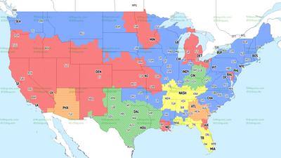 NFL Week 13 TV coverage maps