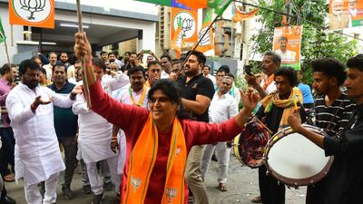 Andhra Pradesh BJP celebrates victory in Assembly elections in three States