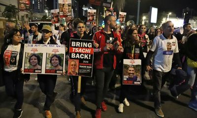 Dozens attend protest in Tel Aviv against Israeli bombardment of Gaza