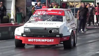 Wild Toyota Starlet Racer Has A 1,000-HP 2JZ Powering The Front Wheels
