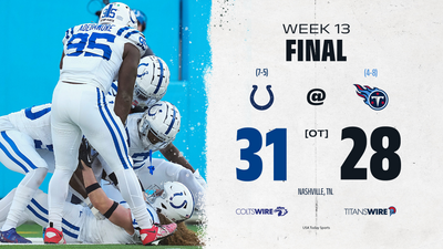 Colts prevail in 31-28 OT win over Titans: Everything we know from Week 13