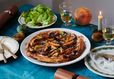 A Christmas snack: Rukmini Iyer’s quick and easy recipe for carrot and brie tart
