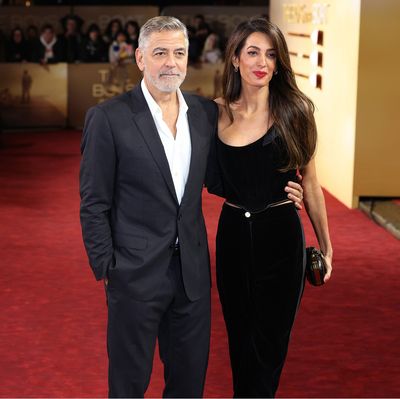 Amal Clooney Set the Precedent for Holiday Dressing in Head-to-Toe Velvet