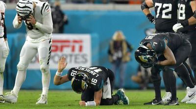 Jaguars' Trevor Lawrence Sustained Sprained Ankle During 'MNF' vs. Bengals, per Report