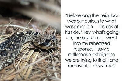 Neighbor’s Children Continue To Play In Man’s Yard, He Informs Them There’s A Snake Somewhere