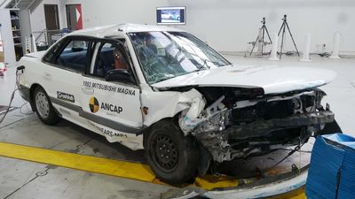 This 30-Year-Old Mitsubishi Crash Test Shows How Far Car Safety Has Come