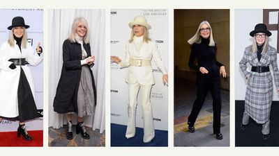 Diane Keaton's best looks, from sleek belted suits to swathes of chic gingham