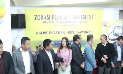 Mizoram: After bumper win, ZPM holds worship service at Party office in Aizawl