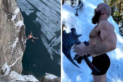 “Viking Guy” Breaks World Record For Highest Death Dive, Shares Impressive Video Online