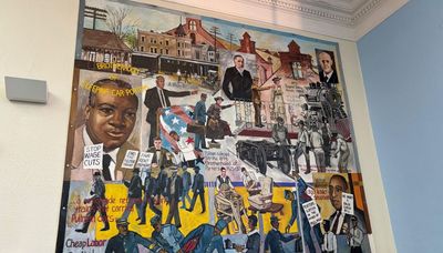 There’s a historic mural worth checking out at the Pullman Branch library