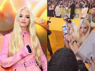 Hilarious moment Anya Taylor-Joy fails multiple attempts to take selfie with fan’s Android