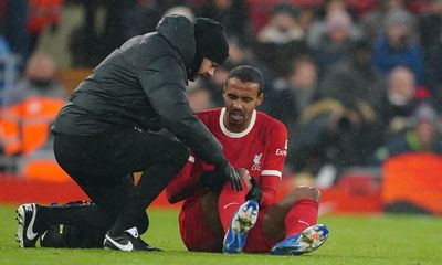Liverpool’s Joël Matip set to be ruled out for months with knee ligament injury