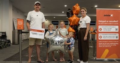 Jetstar's 12 millionth passengers touch down in Newcastle as airline industry rallies