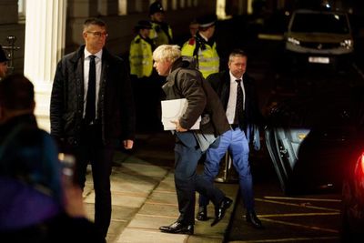 Boris Johnson arrives at UK Covid Inquiry hours early 'to avoid bereaved families'