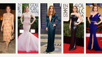 Amy Adams's best looks, from glittering red carpet gowns to elegant printed midi dresses