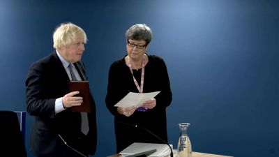 Boris Johnson told off within first minute of UK Covid-19 inquiry