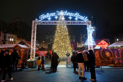 Huge fire breaks out at Berlin Christmas market as tourists evacuated