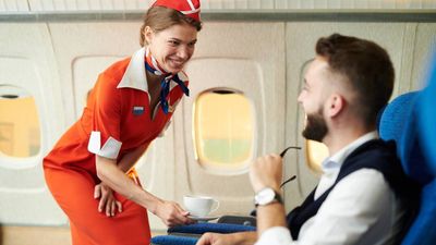 A flight attendant is once again going viral for a completely wholesome reason