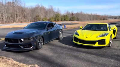 This One Simple Trick Will Make A Mustang Dark Horse Beat A Z06 In A Drag Race