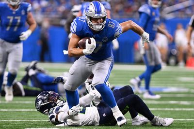 Detroit Lions tight end Sam LaPorta is on a historic rookie pace