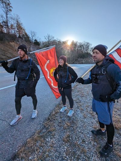 Trio walking from South Carolina to Cincinnati to raise awareness about mental health for first resp