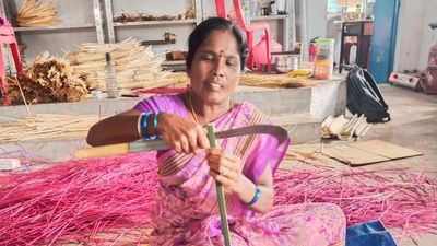 Karnataka women’s collective makes bamboo lanterns for Christmas to light up your homes and those of the craftspeople
