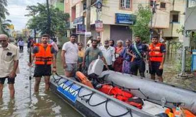 Michaung: Navy rescues stranded people in flooded Chennai; Over 700 shifted to safer places