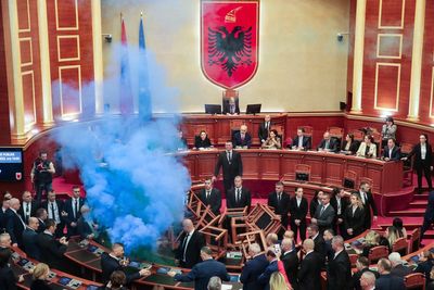 Why the Albanian opposition is disrupting parliament with flares, makeshift barricades and fires