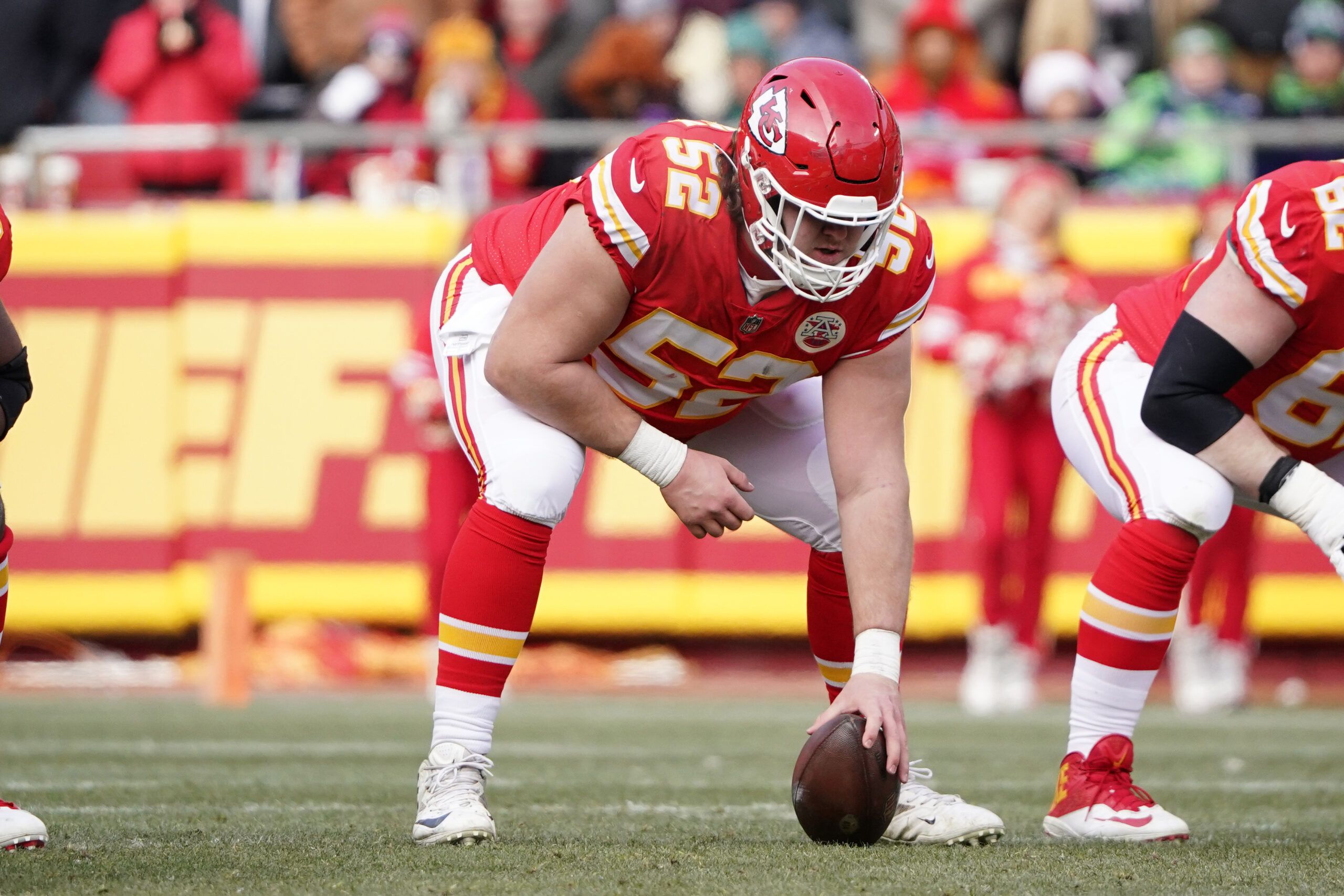 Chiefs Creed Humphrey is NFL’s best run blocking…