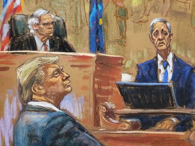 Trump says he needs to lose weight after seeing courtroom sketch