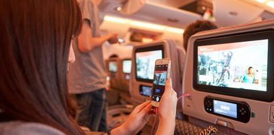 The sky's the limit: A brief history of in-flight entertainment