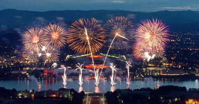 New Year's Eve midnight fireworks canned