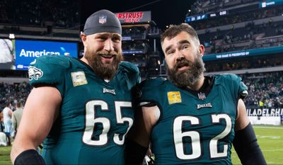 Jason Kelce was the proudest teammate when the Eagles surprised Lane Johnson with Man of the Year nomination