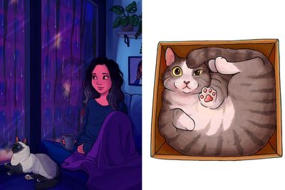 “What It’s Like To Have A Cat”: 23 Illustrations By Rita Szederke Vigovszky (New Pics)