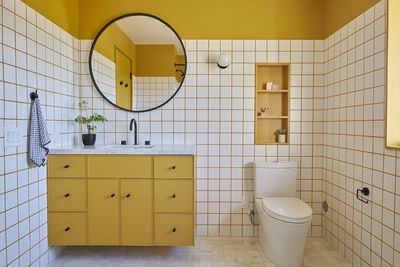 5 Times Interior Designers Used Colorful Tile Grout That Make Me Never Want to Choose White Again