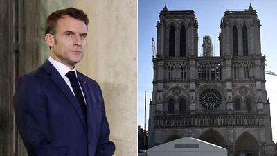 Watch again: President Macron visits Notre Dame as reconstruction marks milestone date