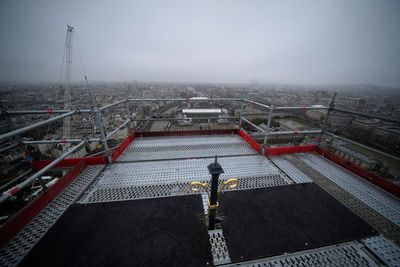 Macron visits Notre Dame, marking 1-year countdown to reopening after the 2019 fire