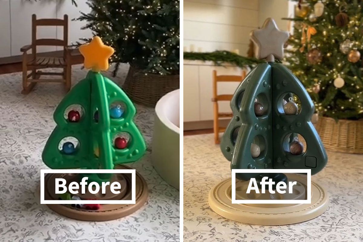 Mom Paints Toddler's Toy Christmas Tree, Internet Dubs Her 'Sad