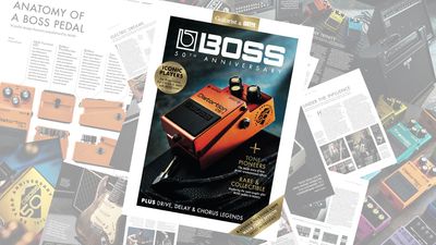 BOSS celebrates its 50th Anniversary with a collectible supplement in the new issue of Guitarist magazine – plus a special interactive online timeline