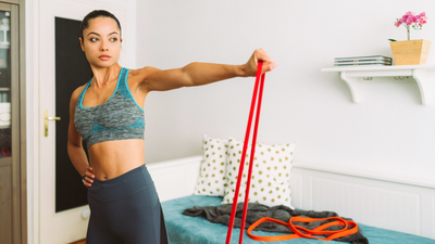 One resistance band and these five exercises for a strong upper body