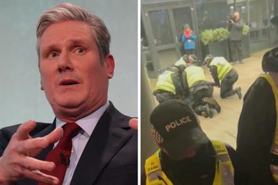 Two charged after arrests at Keir Starmer protests in Glasgow